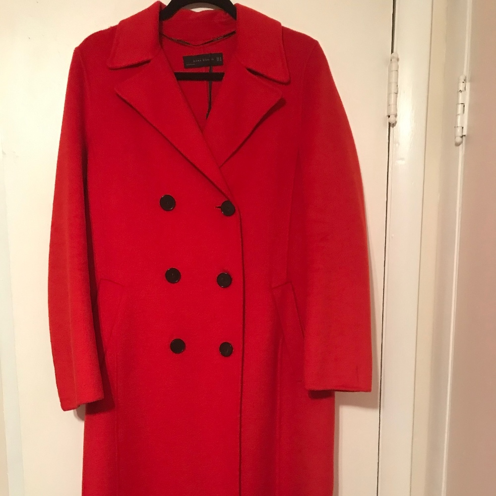 Never Worn | ZARA Double Breasted Felt Coat